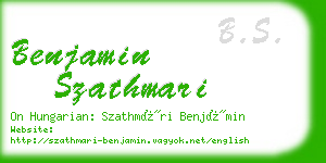 benjamin szathmari business card